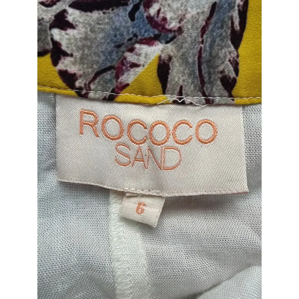 Rococo Sand Aprile Floral Maxi Skirt Size 6 Vacation Romantic Full Bright